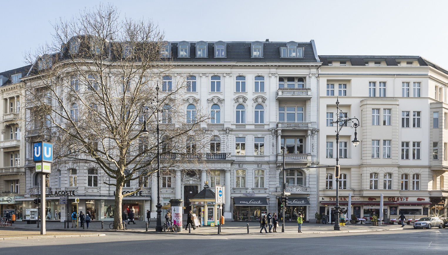 Altbau-Fassade Kurfuerstendamm Berlin