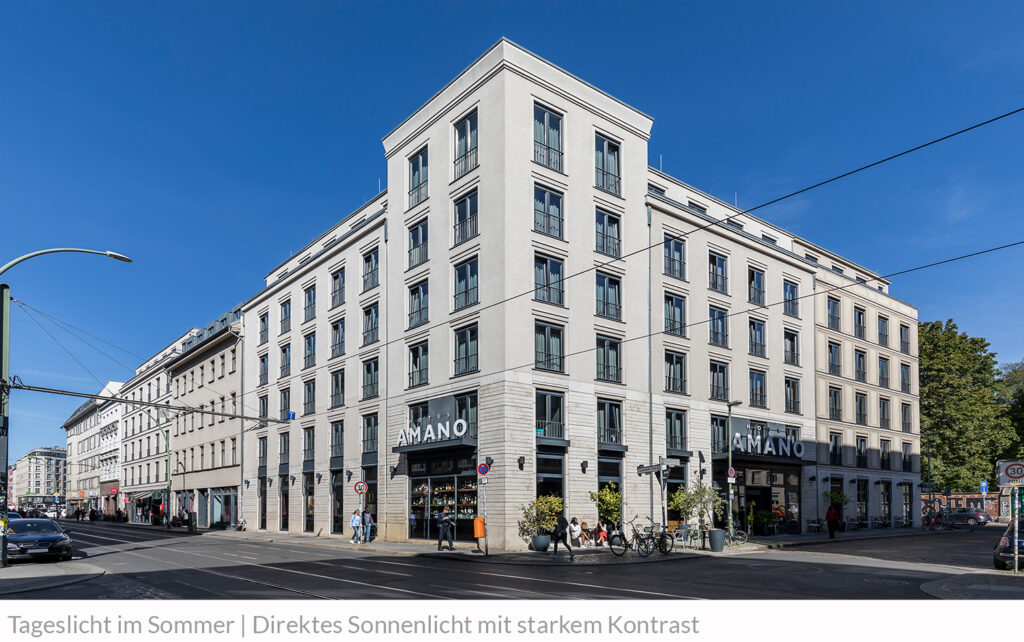 Architekturfotografie - Direktes Sonnenlicht